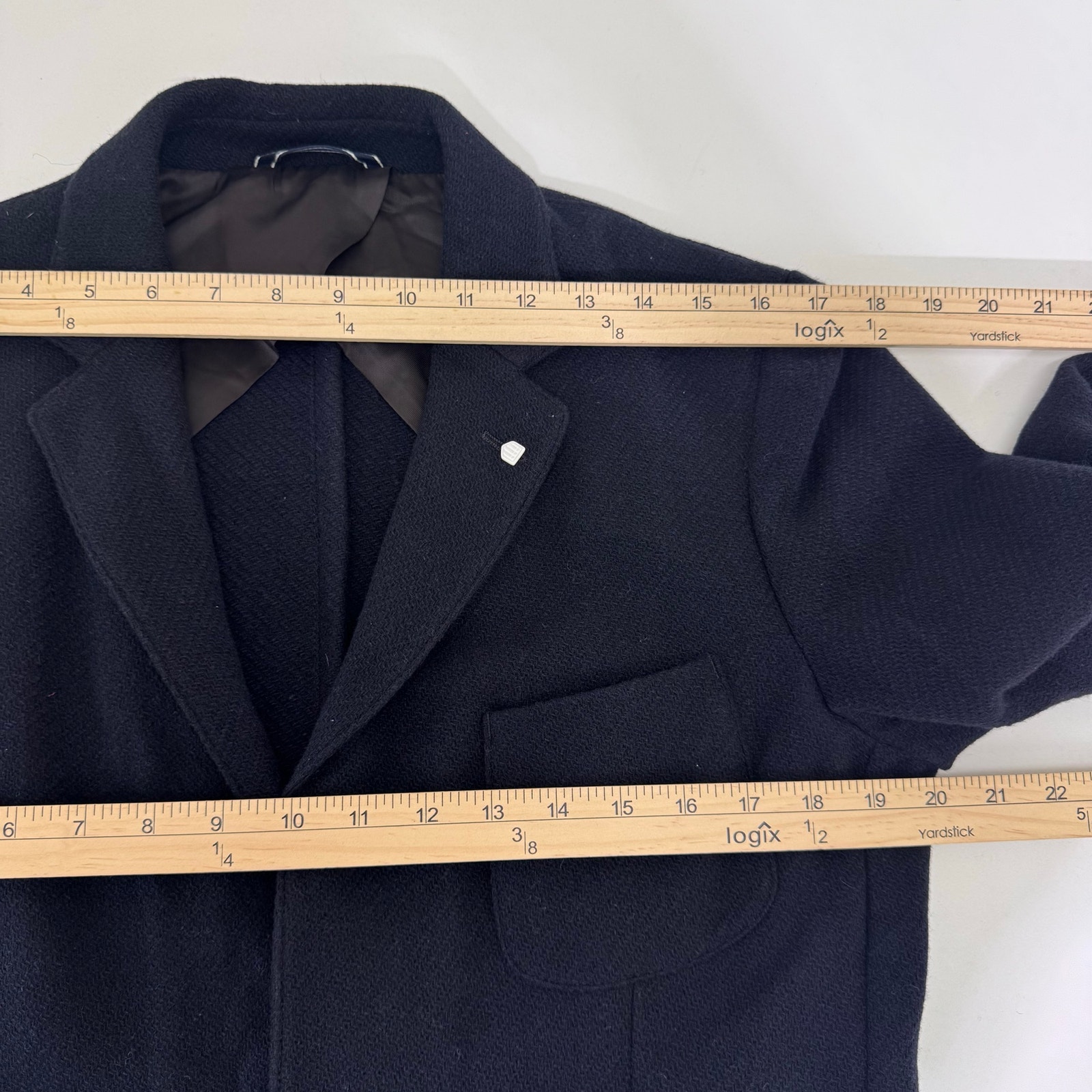 Nwt Gant The Loden Wool Blend Blazer Weekender Fit Dark Navy Ue 48/Us 38/Small — image 4 of 8